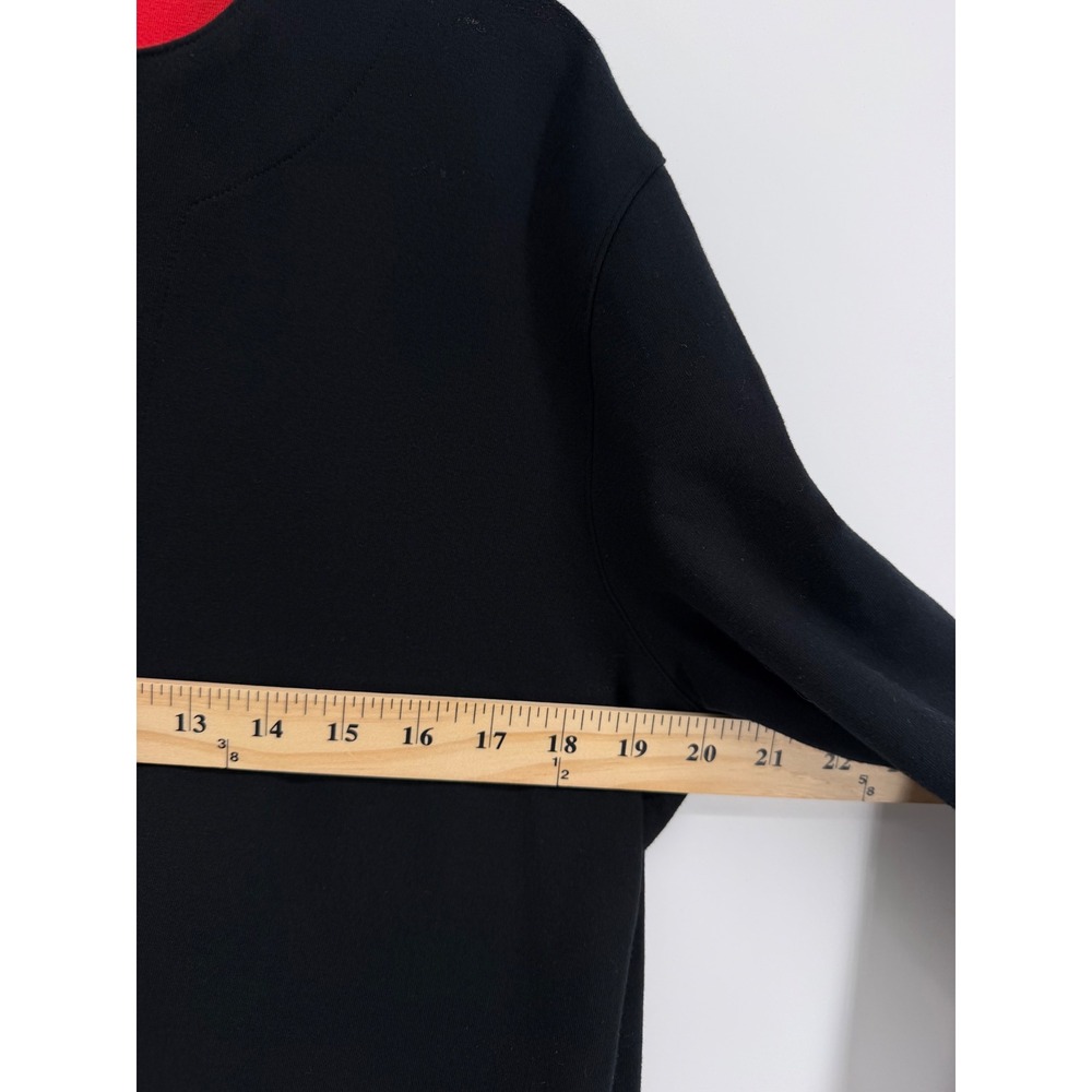 Liz Claiborne Liz & Co Womens Black Red Quarter Zip Long Sleeve Top M NEW - Picture 6 of 8
